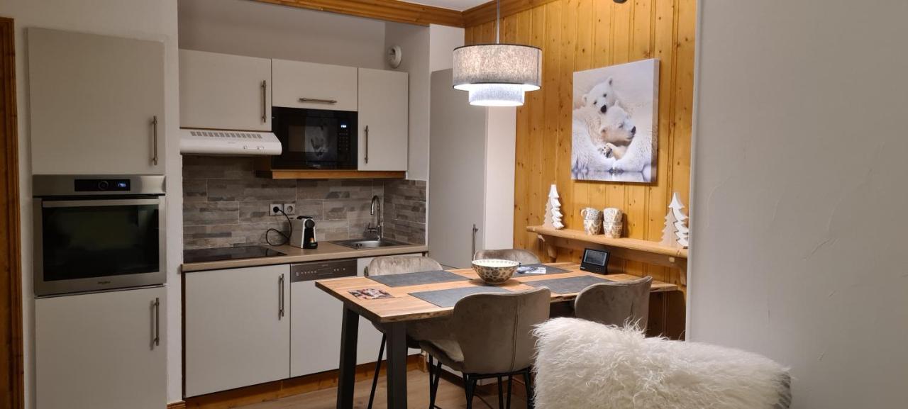 Arc 1950 Appartement De Standing Refuge Du Montagnard, Vue Incroyable Sur Le Montblanc, Skis Aux Pieds Acces Spa Et Piscine Les Arcs  Exterior foto